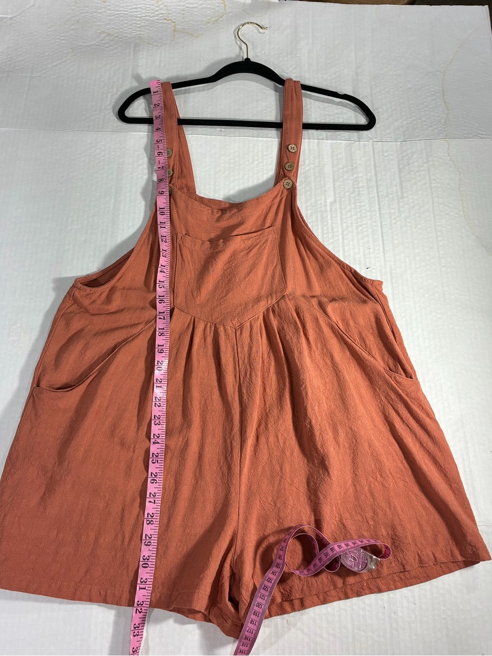 ANRABESS LINEN BLEND SHORTS OVERALLS - Picture 6 of 12